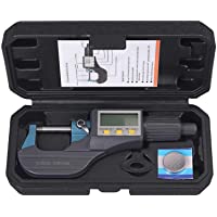 AUTOUTLET LCD Micrómetro Digital 0-25 mm - 0-001 mm- Calibre Digital- Micrómetro Electrónico Exteriores de Alta…